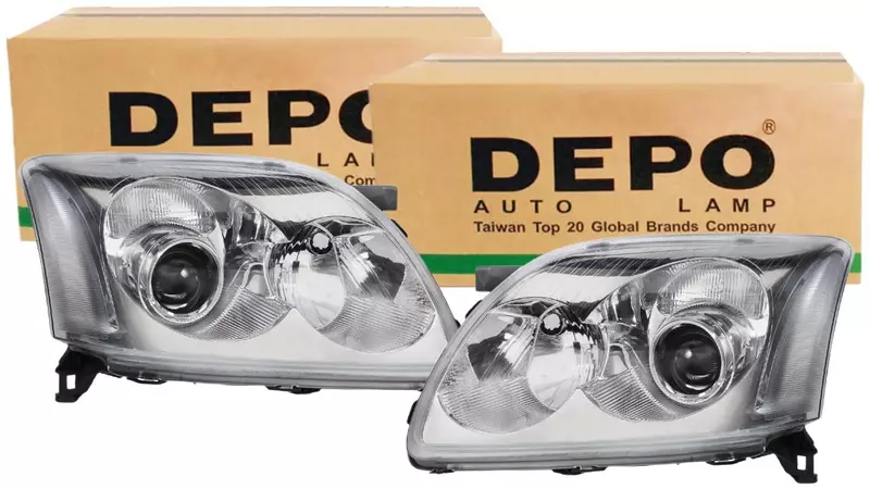 DEPO REFLEKTORY LAMPY PRZÓD TOYOTA AVENSIS T25