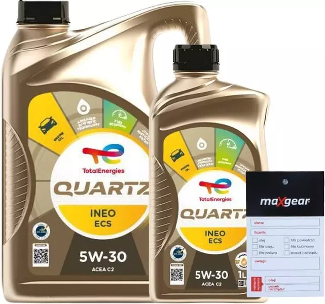 TOTAL QUARTZ INEO ECS OLEJ SILNIKOWY 5W30 6L + ZAWIESZKA