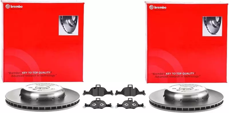 BREMBO TARCZE+KLOCKI PRZÓD BMW 5 G30 G31 7 G11 G12 X3 G01 X4 G02 348MM