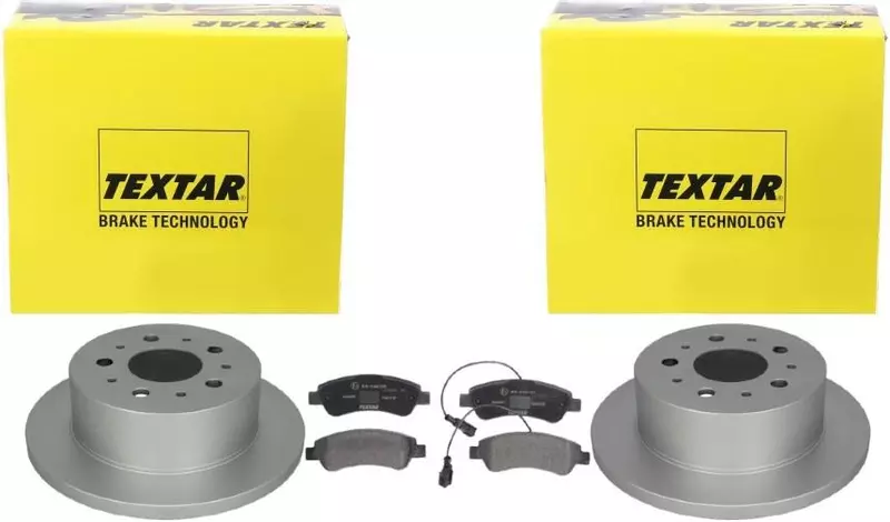 TEXTAR TARCZE+KLOCKI TYŁ JUMPER BOXER MOVANO DUCATO 280MM