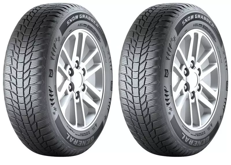 2xGENERAL TIRE SNOW GRABBER PLUS 225/60R18 104 V PRZYCZEPNOŚĆ NA ŚNIEGU (3PMSF), RANT OCHRONNY, WZMOCNIENIE (XL)