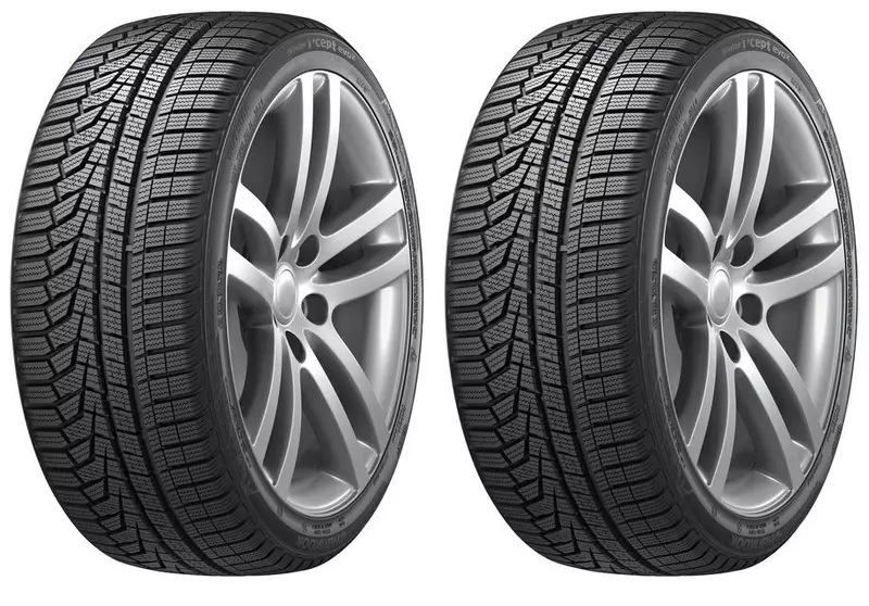 2xHANKOOK WINTER I*CEPT EVO2 W320 225/50R17 98 H PRZYCZEPNOŚĆ NA ŚNIEGU (3PMSF), WZMOCNIENIE (XL)