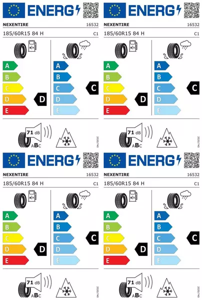 4xNEXEN WINGUARD SNOW'G 3 WH21 185/60R15 84 H PRZYCZEPNOŚĆ NA ŚNIEGU (3PMSF)