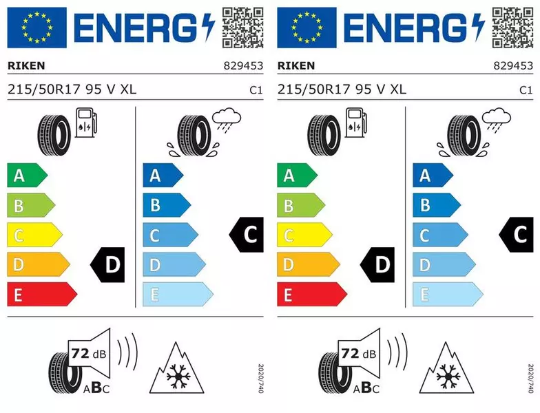 2xRIKEN SNOW 225/55R17 101 V PRZYCZEPNOŚĆ NA ŚNIEGU (3PMSF), WZMOCNIENIE (XL)