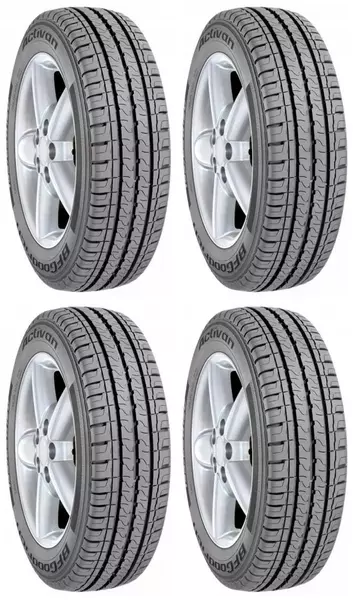 4xBFGOODRICH ACTIVAN 205/70R15 106/104 R WZMOCNIENIE (C)