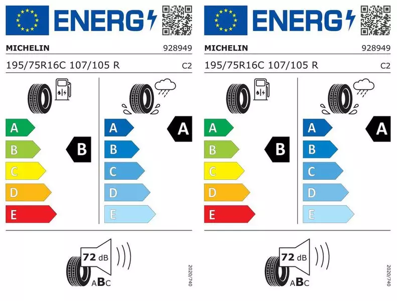 2xMICHELIN AGILIS 3 195/75R16 107/105 R WZMOCNIENIE (C)