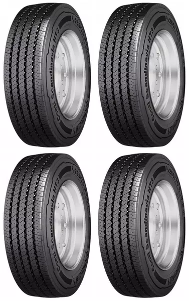 4xCONTINENTAL CONTI SCANDINAVIA HT3 285/70R19.5 150/148 K PRZYCZEPNOŚĆ NA ŚNIEGU (3PMSF)