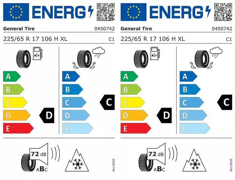 2xGENERAL TIRE SNOW GRABBER PLUS 275/45R20 110 V RANT OCHRONNY, WZMOCNIENIE (XL)