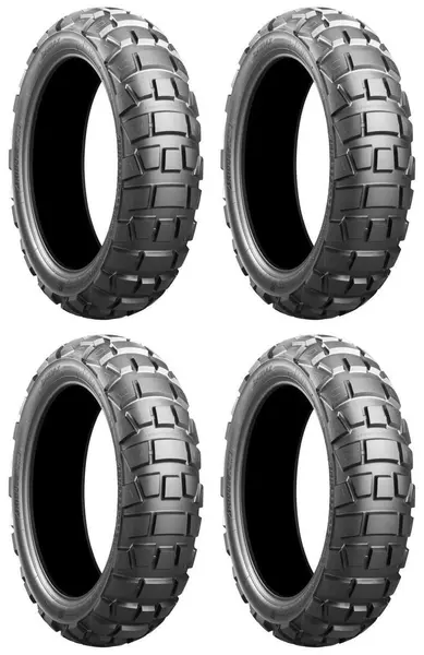 4xBRIDGESTONE BATTLAX AX41 90/100-19 55 P