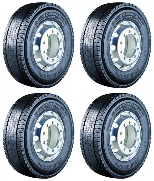 4xBRIDGESTONE ECOPIA H-DRIVE 002 315/60R22.5 153 L PRZYCZEPNOŚĆ NA ŚNIEGU (3PMSF)