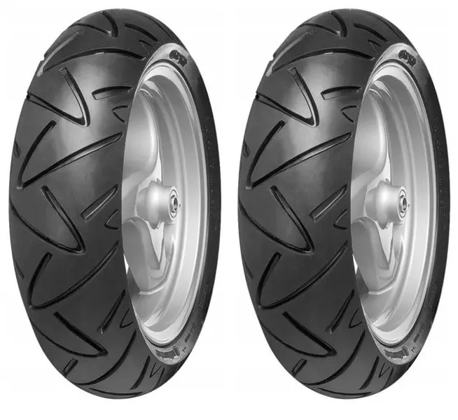 2xCONTINENTAL CONTITWIST SPORT SM 100/80-17 52 H