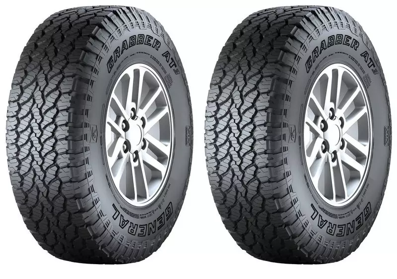 2xGENERAL TIRE GRABBER AT3 265/70R16 112 H PRZYCZEPNOŚĆ NA ŚNIEGU (3PMSF)