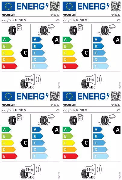 4xMICHELIN PRIMACY 4+ 225/60R16 98 V RANT OCHRONNY
