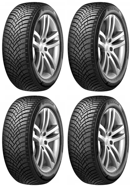 4xHANKOOK WINTER I*CEPT RS3 W462 195/55R16 87 T PRZYCZEPNOŚĆ NA ŚNIEGU (3PMSF), RANT OCHRONNY