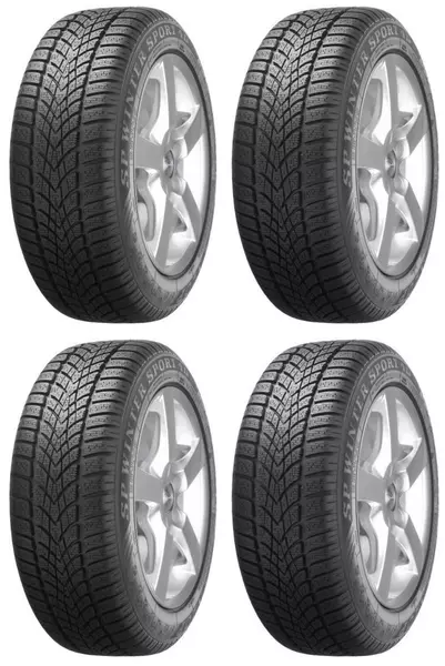 4xDUNLOP SP WINTER SPORT 4D 225/55R17 101 H PRZYCZEPNOŚĆ NA ŚNIEGU (3PMSF), WZMOCNIENIE (XL)