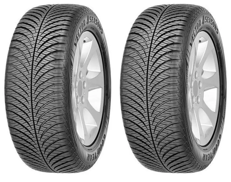 2xGOODYEAR VECTOR 4SEASONS G2 195/55R16 87 H PRZYCZEPNOŚĆ NA ŚNIEGU (3PMSF), RANT OCHRONNY, RUN FLAT