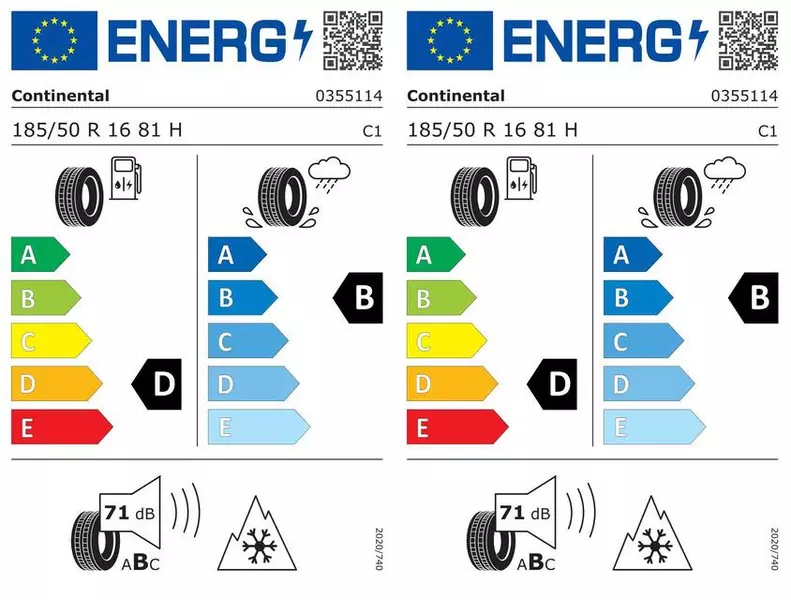 2xCONTINENTAL WINTERCONTACT TS 860 185/50R16 81 H PRZYCZEPNOŚĆ NA ŚNIEGU (3PMSF)