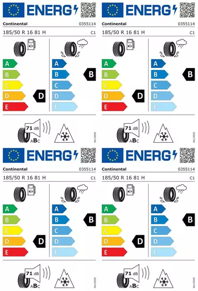 4xCONTINENTAL WINTERCONTACT TS 860 185/50R16 81 H PRZYCZEPNOŚĆ NA ŚNIEGU (3PMSF)